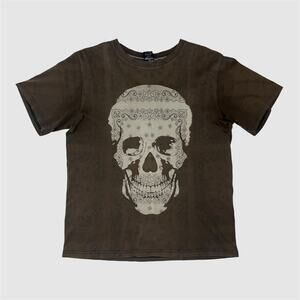 Number Nine AW07 Paisley Skull Tee
